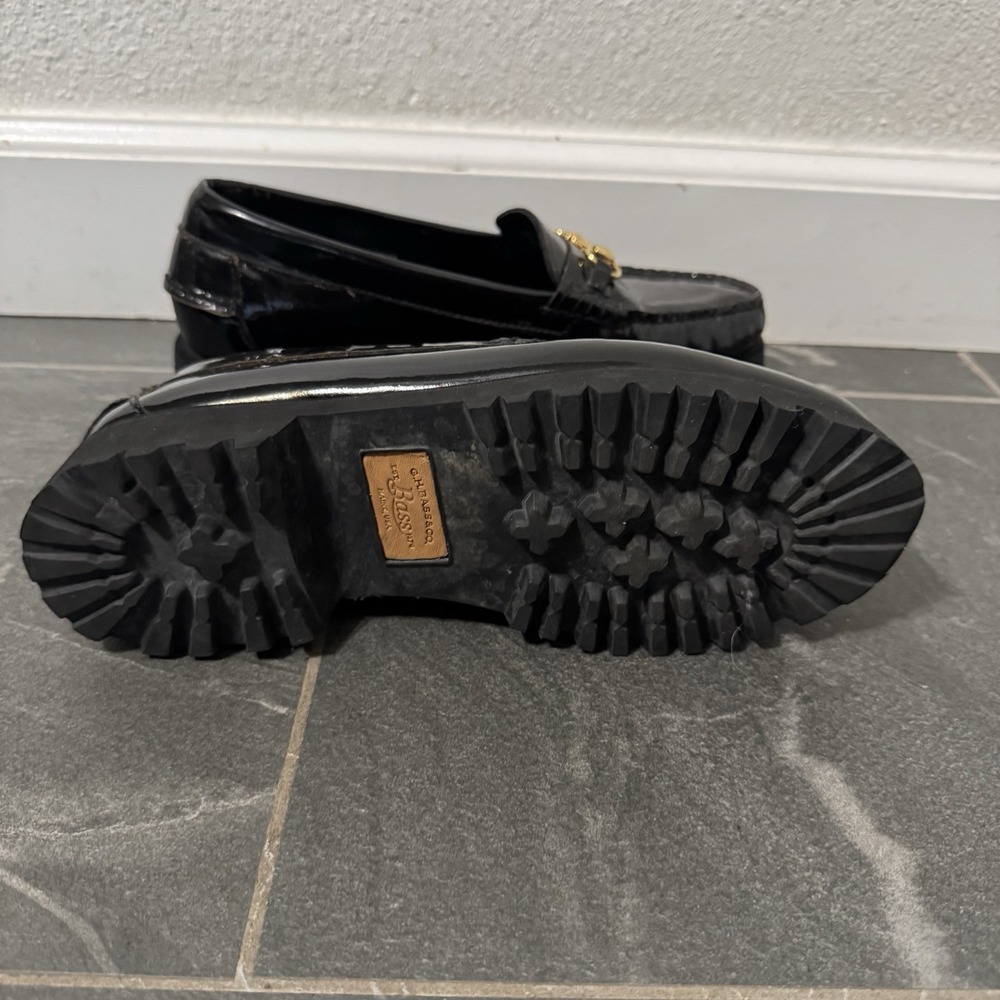 G.H. Bass x BEAMS BOY Special Edition Platform Bit Loafers Sz 6.5 Modern Rare - Picture 4 of 5